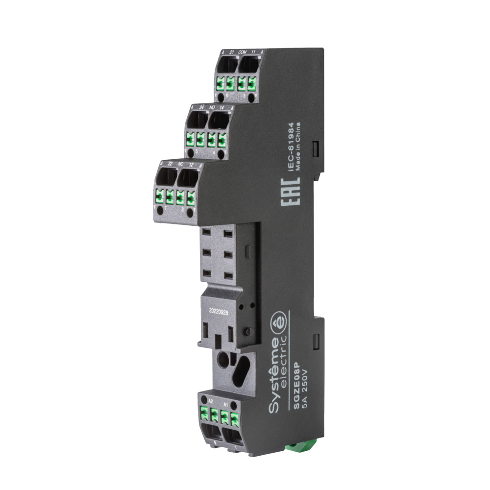 Systeme Electric Розетка для реле 2СО скоба mixed push in