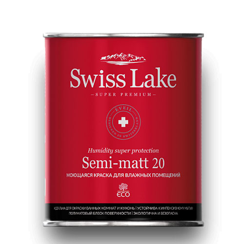 Краска Swiss Lake Semi-matt 20 База С 9 л