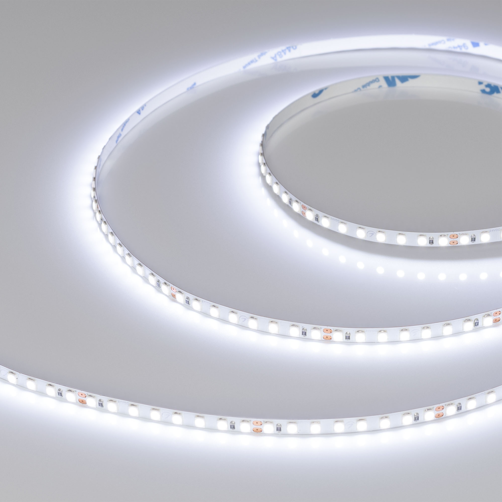 Arlight Лента RT-A160-5mm 24V Cool 8K (9.6 W/m, IP20, 2835, 5m) (Открытый)
