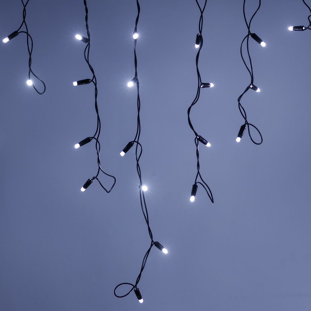 Arlight Светодиодная гирлянда ARD-EDGE-CLASSIC-2400x600-BLACK-88LED-STD WHITE (230V, 6W) (Ardecoled, IP65)