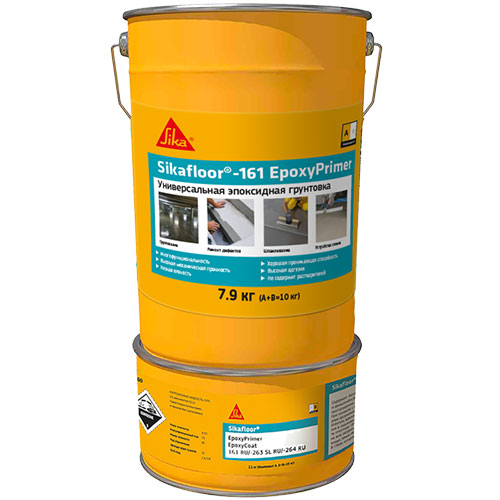 Грунтовка Sika Sikafloor-161 EpoxyPrimer (А+В) 10 кг. / Сика Сикафлоор-161 ЭпоксиПраймер