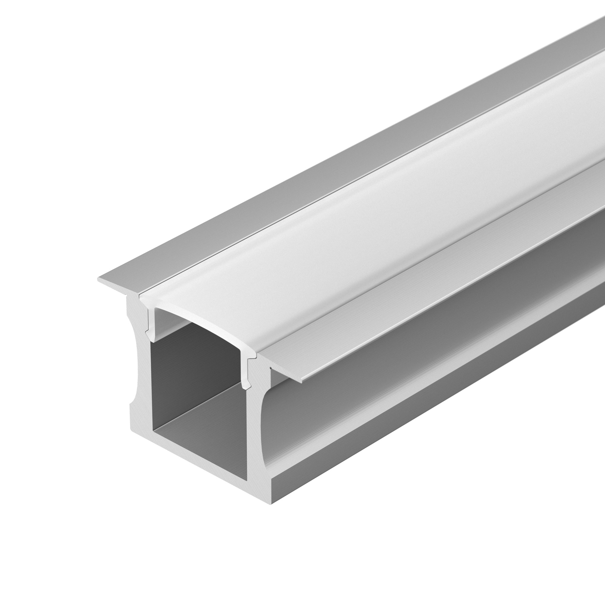 Arlight Профиль с экраном ALU-SLIM-H15-F-2000 ANOD+FROST (Алюминий)