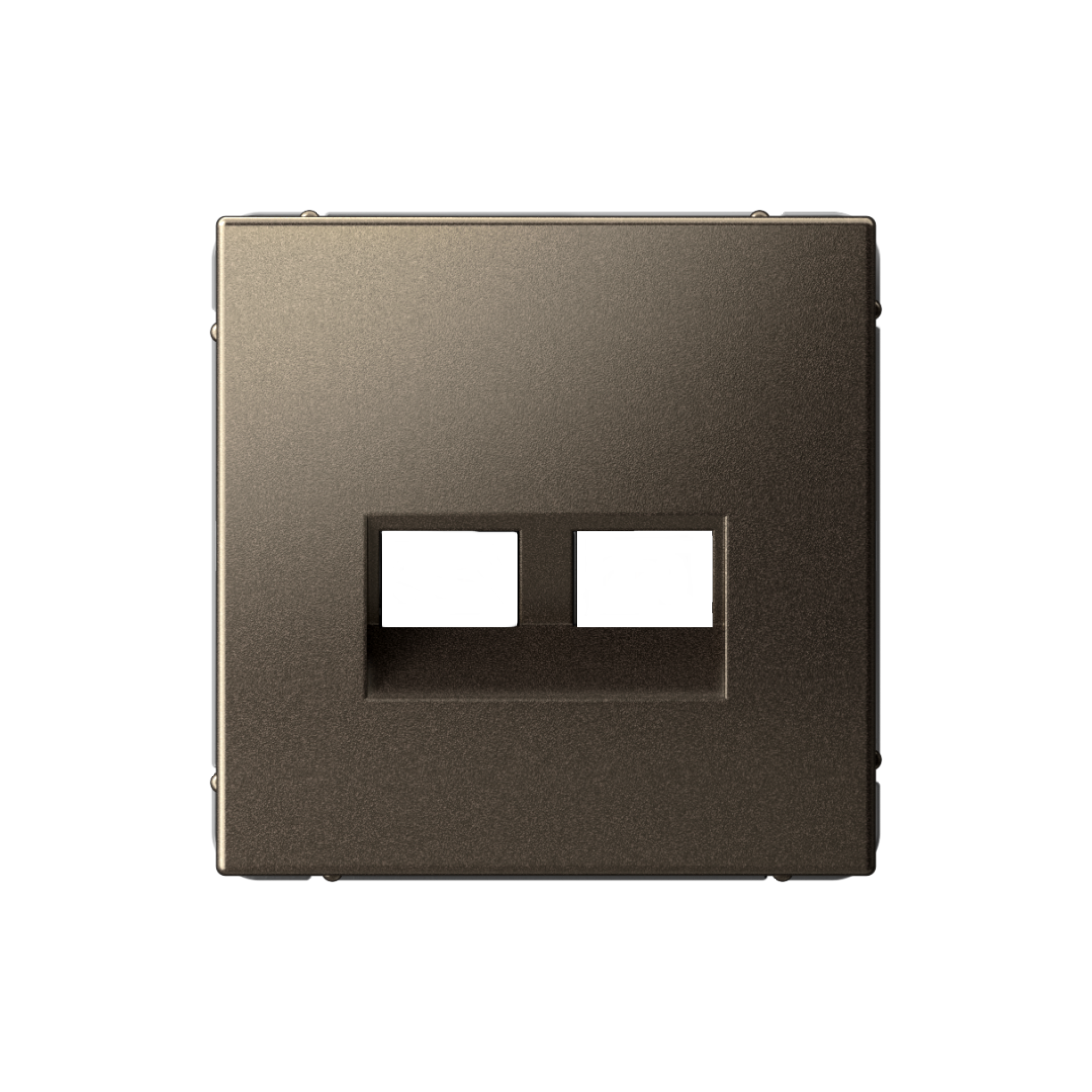 Systeme Electric ArtGallery Мокко Накладка двойная для информационных функций типа Keystone