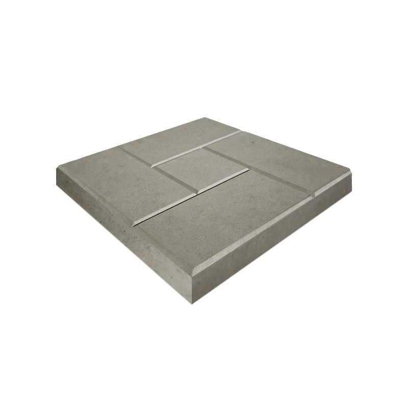 Плитка тротуарная Кирпичик, 300х300х30мм серый