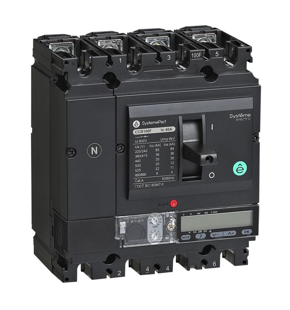 Systeme Electric SystemePact СCB Автоматический выключатель 100 150KA 4P4D S5.2E 40A