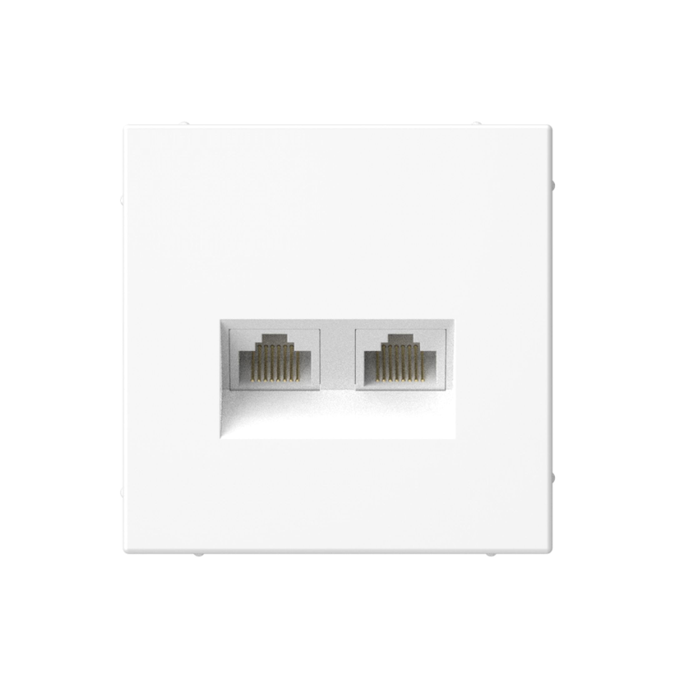 Systeme Electric ArtGallery Лотос Розетка двойная компьютерная RJ45+RJ45, кат. 5е, механизм