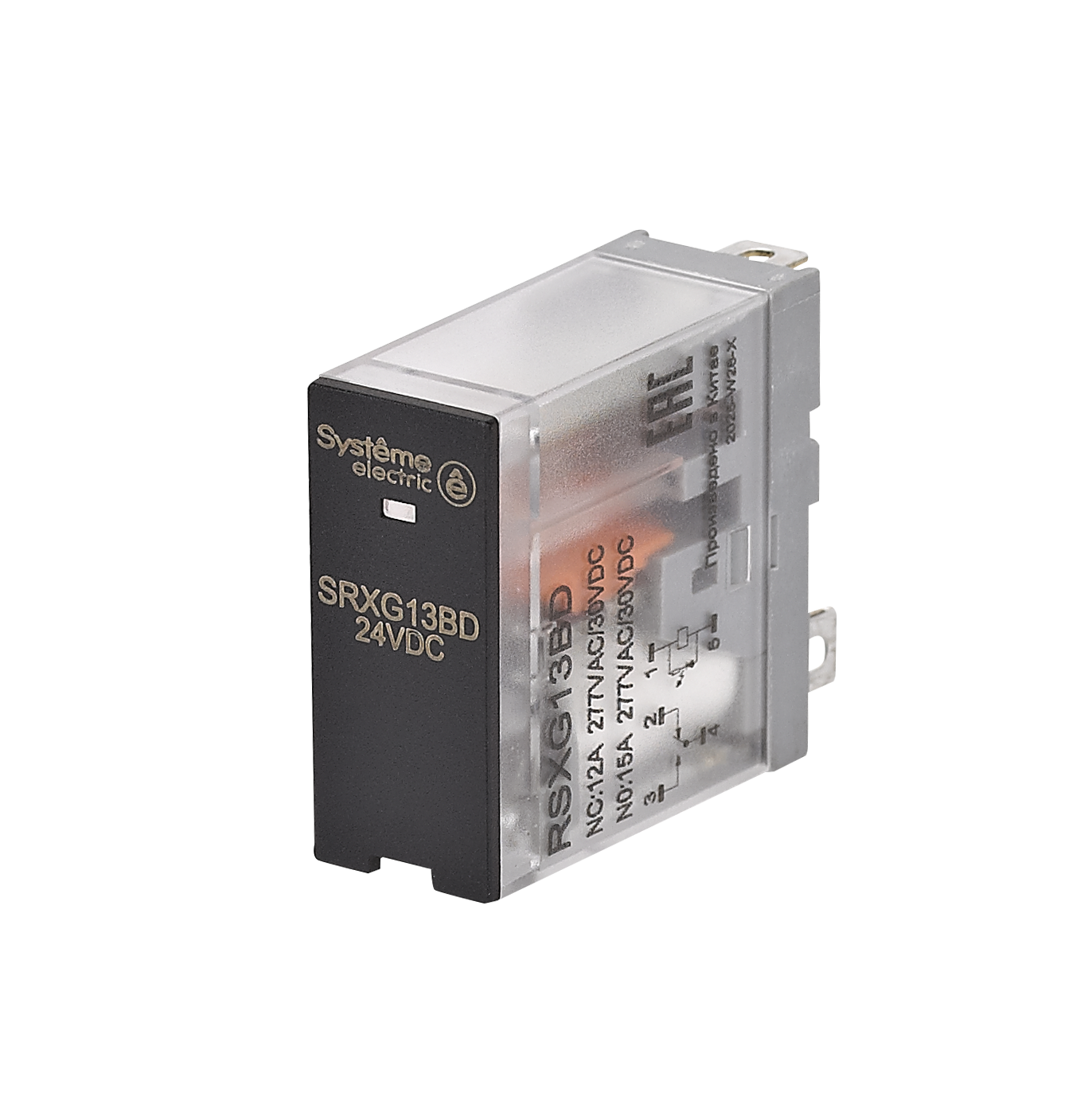 Systeme Electric Реле 12A 1CO 24VDC LED