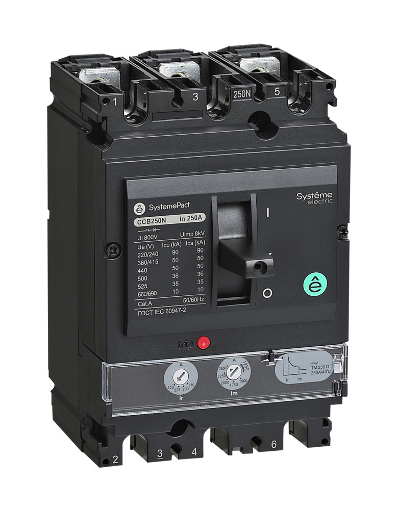Systeme Electric SystemePact СCB Автоматический выключатель 250 50KA 3P3D TMD200
