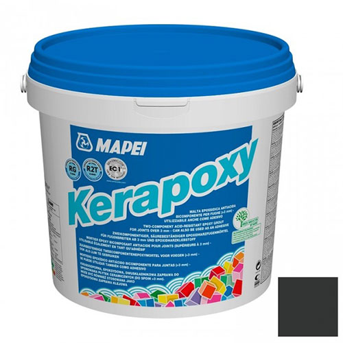 Эпоксидная затирка для плитки Mapei Kerapoxy №120 Черный 5 кг