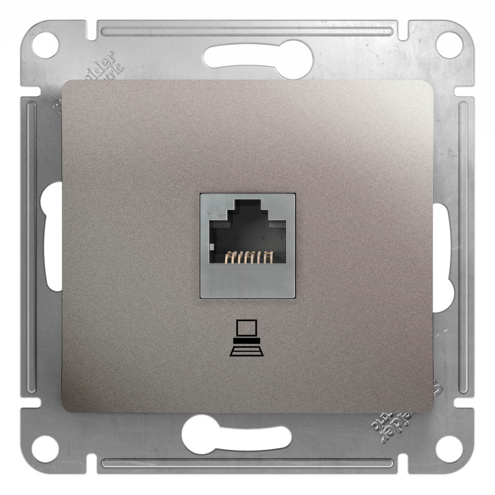 Systeme Electric Glossa Платина Розетка компьютерная RJ45 кат.5E