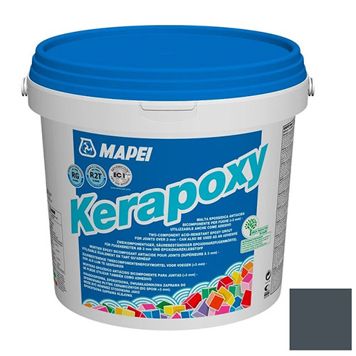 Эпоксидная затирка для плитки Mapei Kerapoxy №114 Антрацит 5 кг