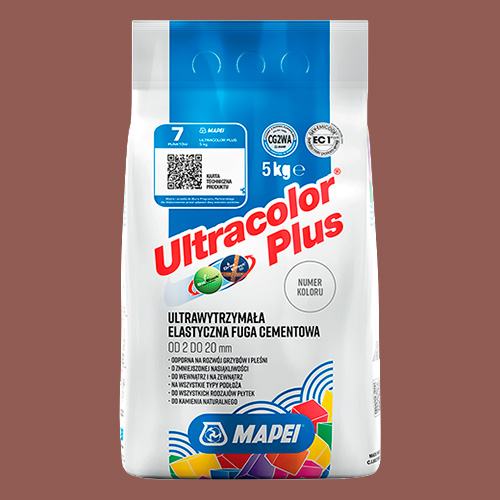 Затирка швов цементная Mapei Ultracolor Plus №143 Терракоттовый 5кг