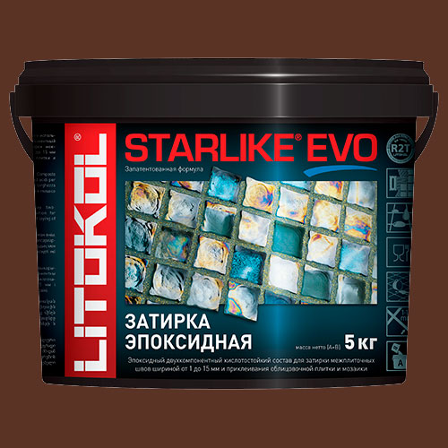 Эпоксидная затирка для плитки Litokol Starlike Evo S.240 Moka, 5 кг