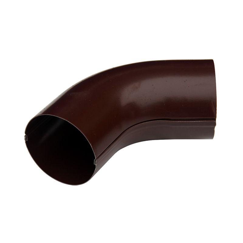 Колено трубы O 90, 60 гр. (RAL 8017-0,6) шоколад GRANDSYSTEM