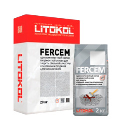 Защита арматуры Litokol Fercem красно-коричневый, 20 кг