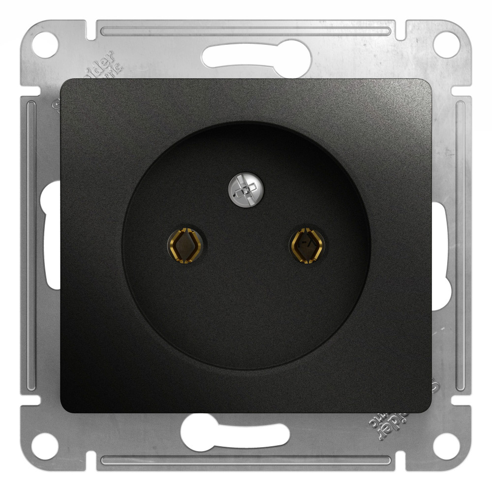 Systeme Electric Glossa Антрацит Розетка б/з, 16А