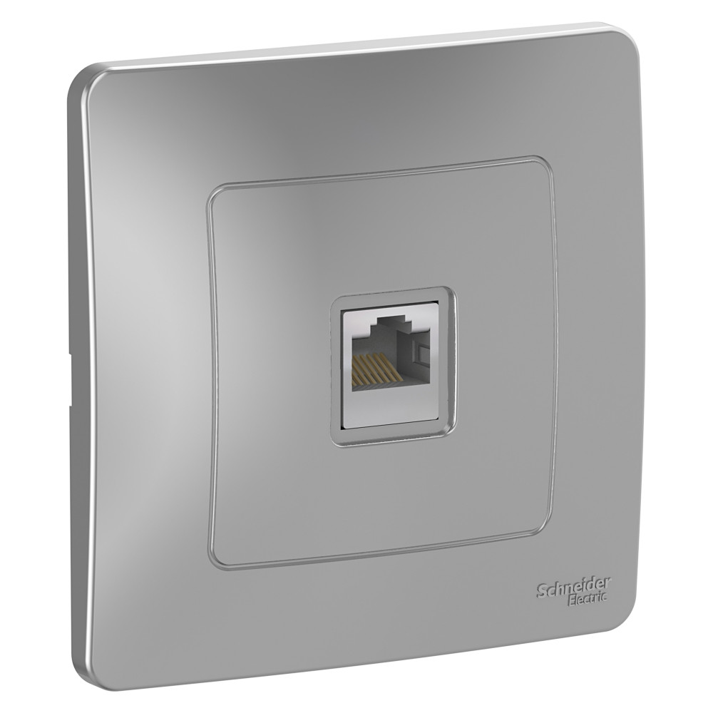 Systeme Electric Blanca внутр Алюминий Розетка компьютерная RJ45