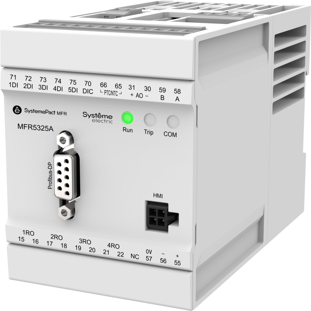 Systeme Electric SystemePact MFR  Реле MFR530 PROFIBUS-DP + MODBUS-RTU 25-100A ТТ Ø18ММ 80-270В AC/DC