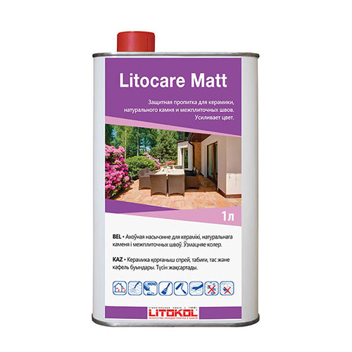 Пропитка защитная Litokol Litocare Matt, флакон 1 л