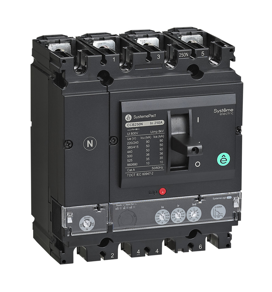 Systeme Electric SystemePact СCB Автоматический выключатель 250 36KA 4P4D S2.2 250A