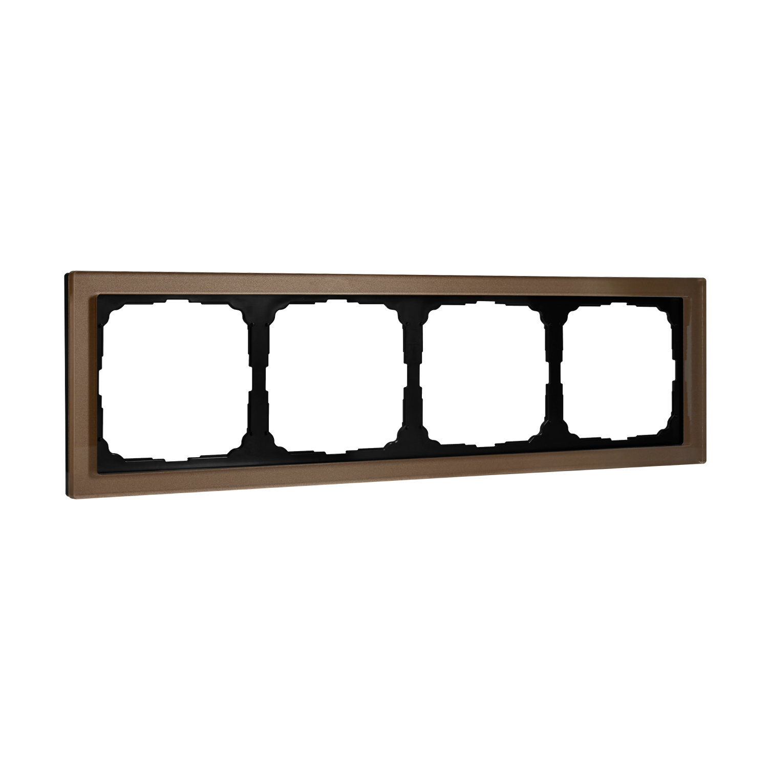 Systeme Electric ArtGallery Pure Органическое стекло Шампань Рамка 4-ая