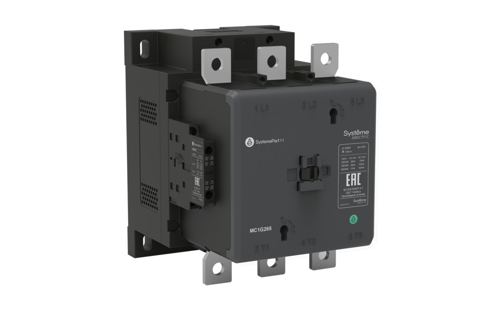 Systeme Electric SystemePact MCP  Контактор MC1G 3P 265A 2НО+2НЗ AC/DC 100-250V 50/60ГЦ