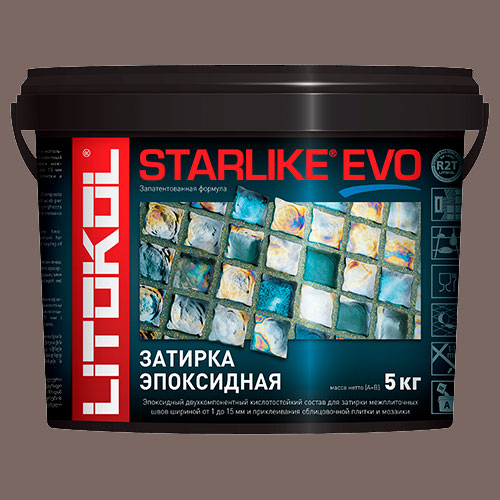 Затирка швов эпоксидная Litokol Starlike Evo S.230 Cacao, 5 кг