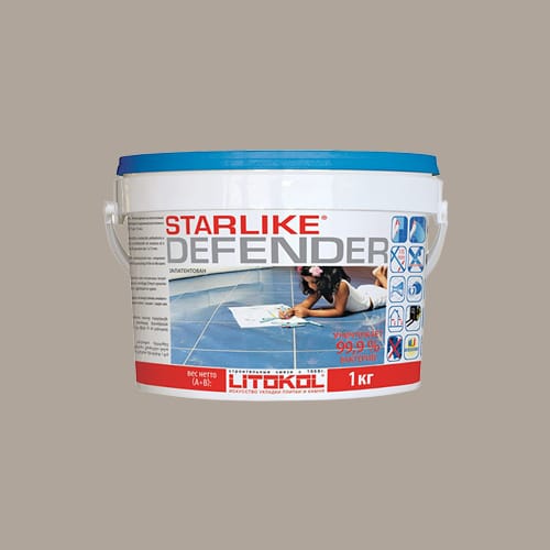 Эпоксидная затирка для плитки Litokol Starlike Defender С.220 Silver (Светло-серый), 1 кг