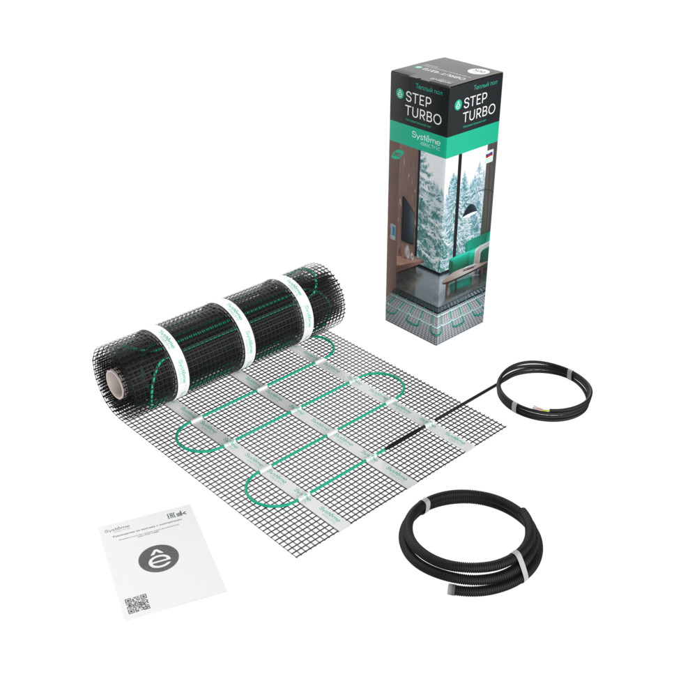 Systeme Electric STEP TURBO Мат нагревательный STM200030, 200 Вт/м2, 600 Вт, 3 м2