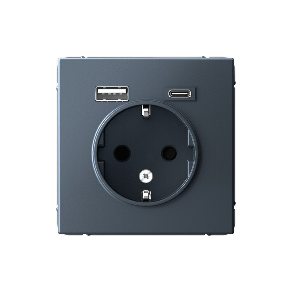 Systeme Electric ArtGallery Грифель Розетка 16А с 2 USB A+C, 5В/2,4А/3,0А, 2х5В/1,5А, механизм