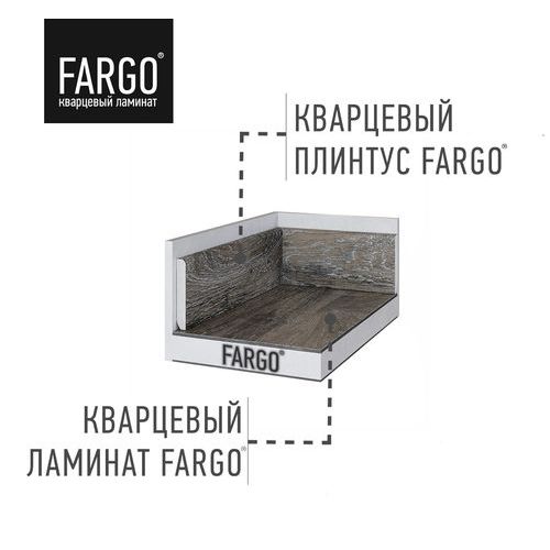 Плинтус под кварцевый ламинат Fargo 64W970 Дуб Сидней Плинтус под кварцевый ламинат Fargo 64W970 Дуб Сидней