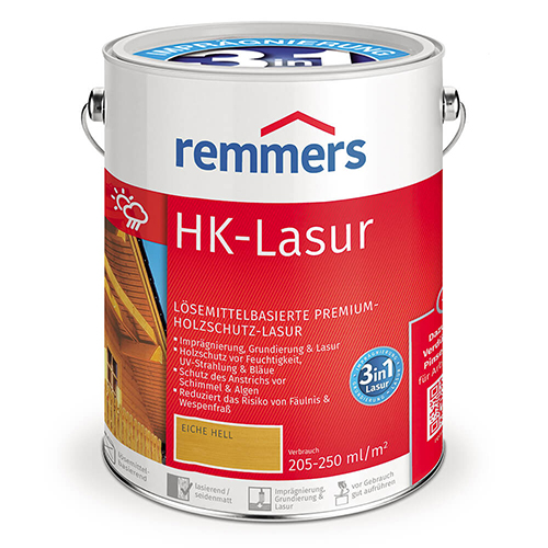 Защитная лазурь для древесины Remmers Hk-Lasur Silbergrau (5л)