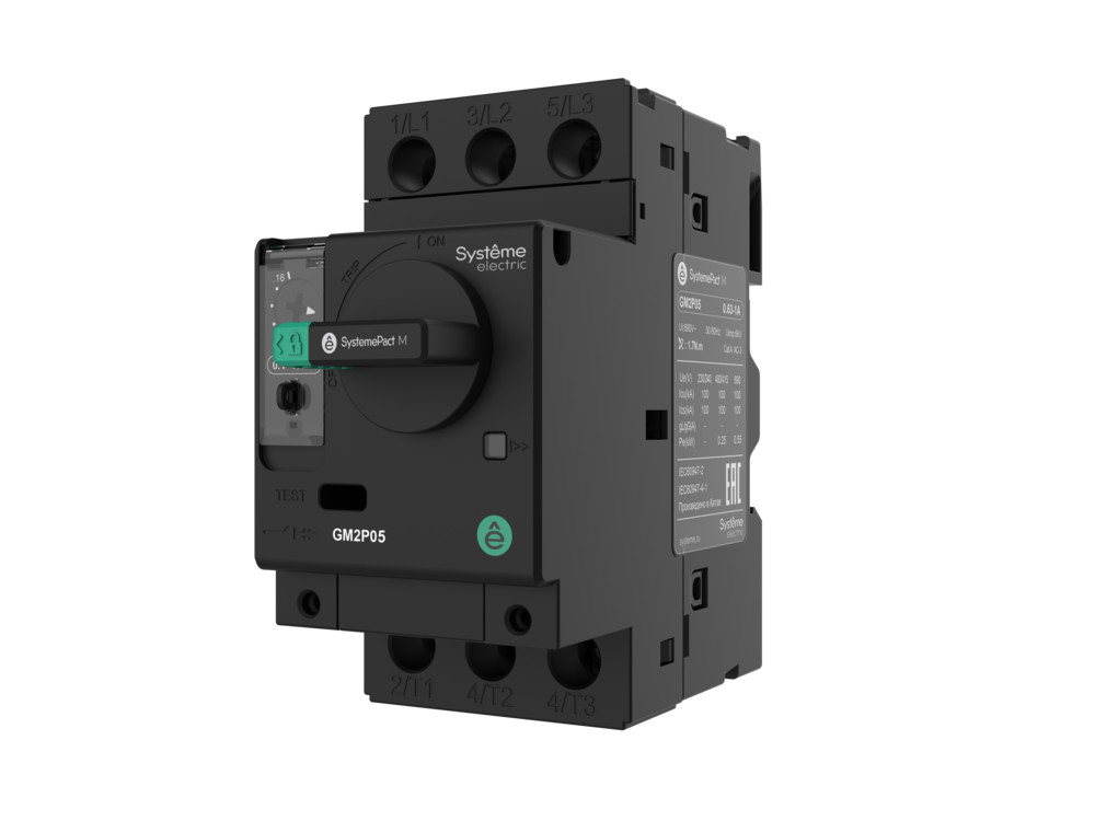 Systeme Electric SystemePact MCP  Автоматический выключатель.защ.дв. GM2P 6-10A комб.расцепитель пов.рук.