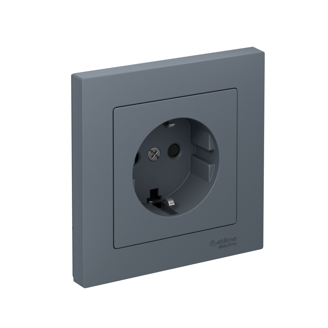 Systeme Electric AtlasDesign Грифель Розетка с заземлением со шторками, 16А, в сборе, быстрозажим. клем.