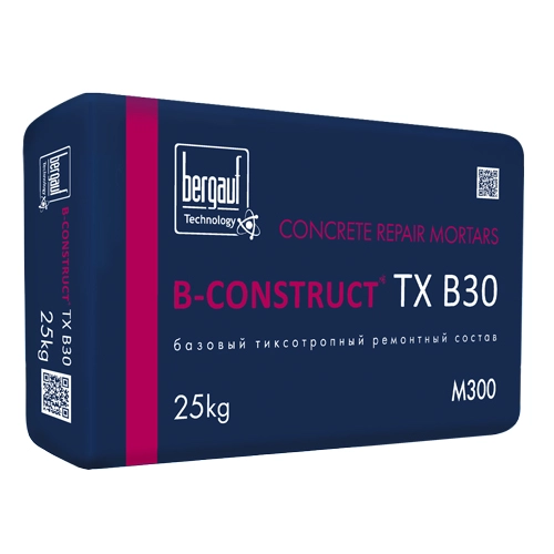 Ремонтный состав Bergauf B-Construct TX B30, 25 кг