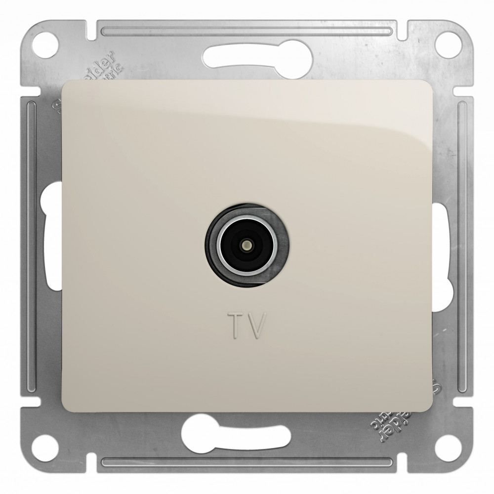 Systeme Electric Glossa Молочный Розетка TV коннектор