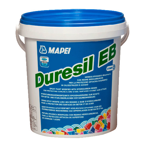 Эпоксидная краска Mapei Duresil Eb Black /A 5кг