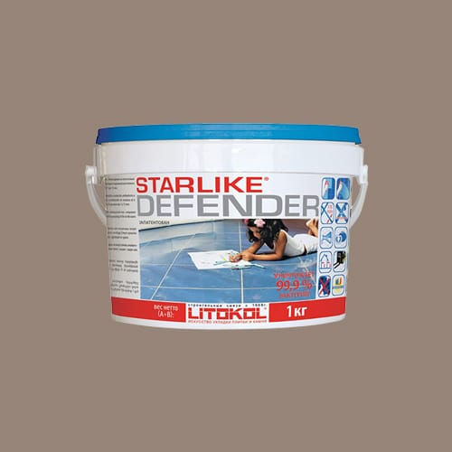 Эпоксидная затирка для плитки Litokol Starlike Defender С.280 Grigio Fango (Серый), 1 кг