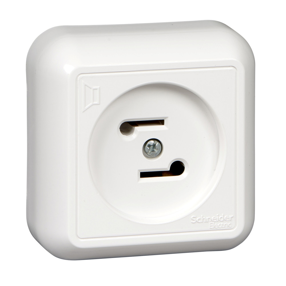 Systeme Electric Blanca Наруж бел розетка радио 30В 50-10000Гц (опт.упак.)