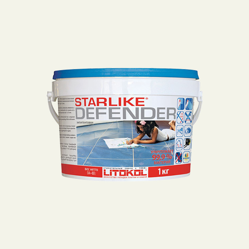 Эпоксидная затирка для плитки Litokol Starlike Defender С.470 Bianco Assoluto (Абсолютно белый), 1 кг