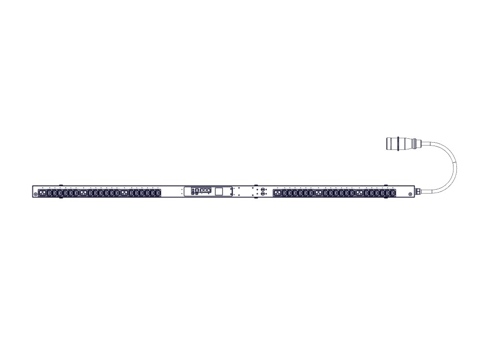 Systeme Electric БРП Uniprom, управляемый, 0U, 240В, 1Ф, 32A, 36xC13 6xC19, 3м кабель, IEC309