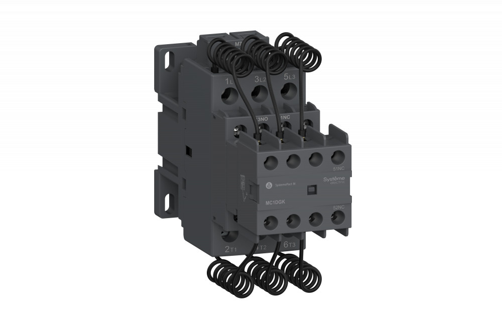 Systeme Electric SystemePact MCP  Контактор MC1D для конденсаторных батарей 12.5 квар 1НО/2НЗ 48V 50/60ГЦ