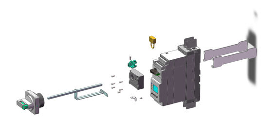 Systeme Electric SystemePact MCP  Рукоятка черная GM2/GM3/MFS
