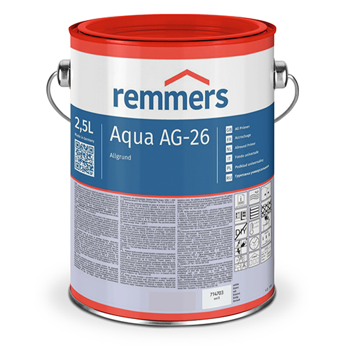 Грунт для осветления древесины Remmers Aqua Ag-26-Allgrund Grau (2.5л)