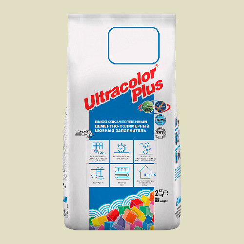 Затирка швов цементная Mapei Ultracolor Plus №137 Карибский 2кг