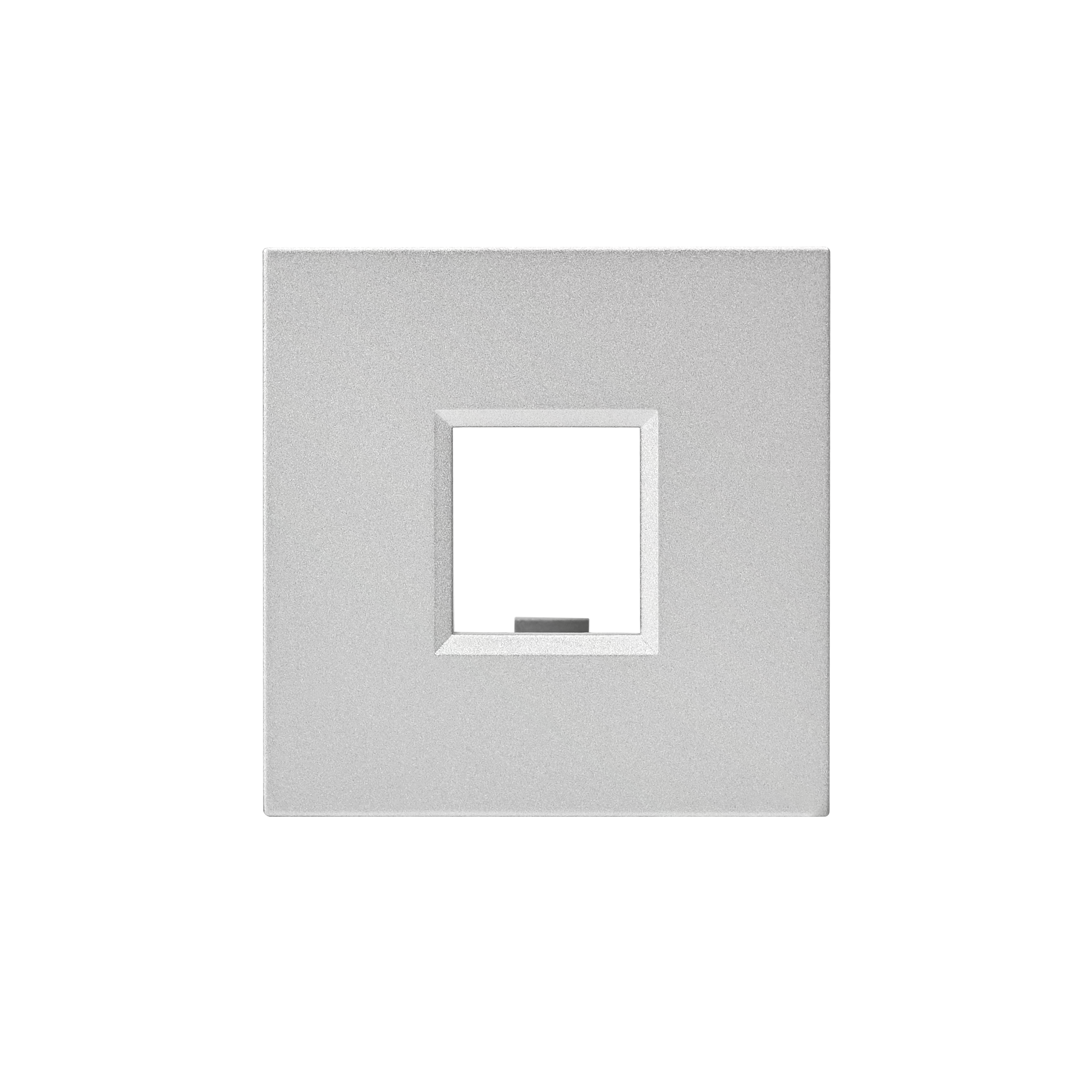 Systeme Electric Лицевая плата W45 2мод (45х45) 1xKeystone Алюминий