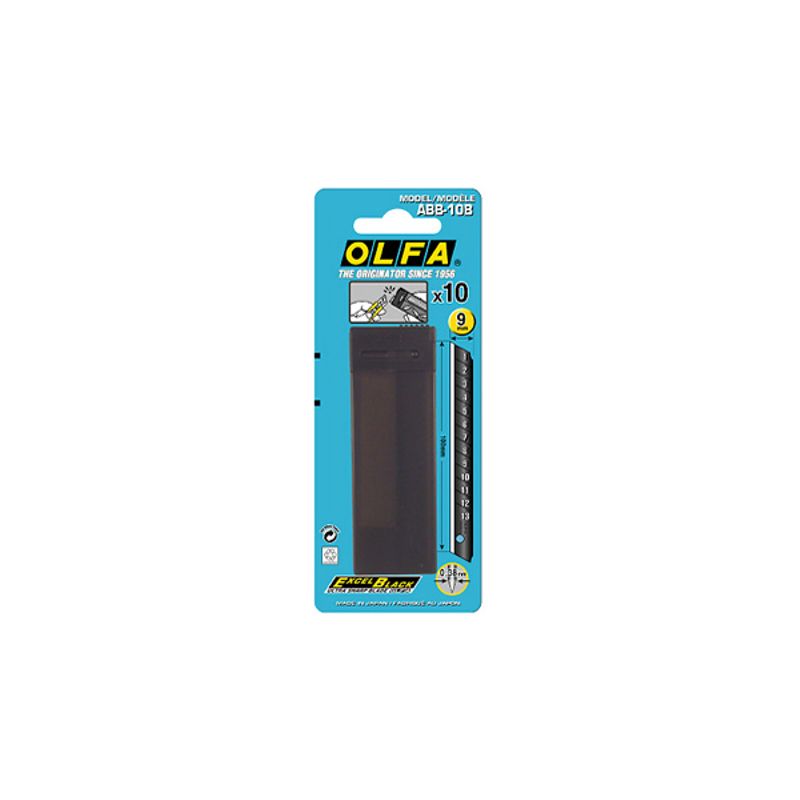 Лезвие для ножей OLFA BLACK MAX 9мм 10шт