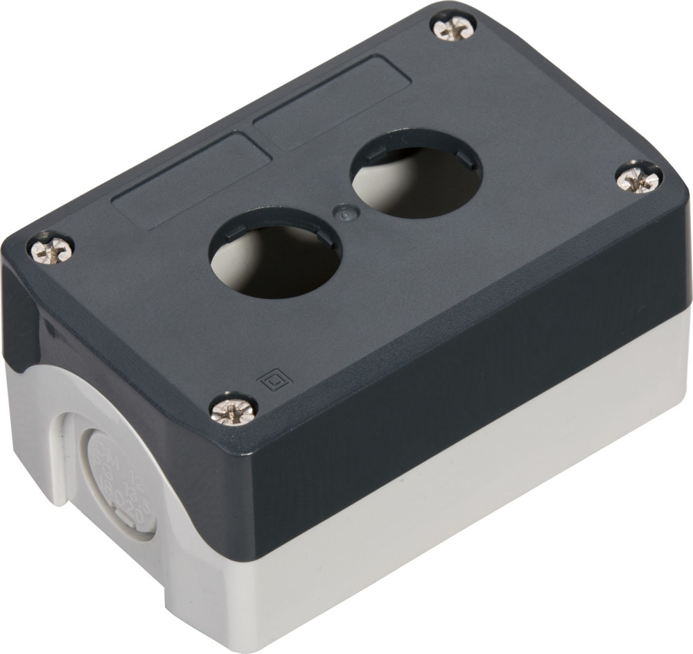 Systeme Electric Кнопочный пост SALD02, 2 отверстия, серый