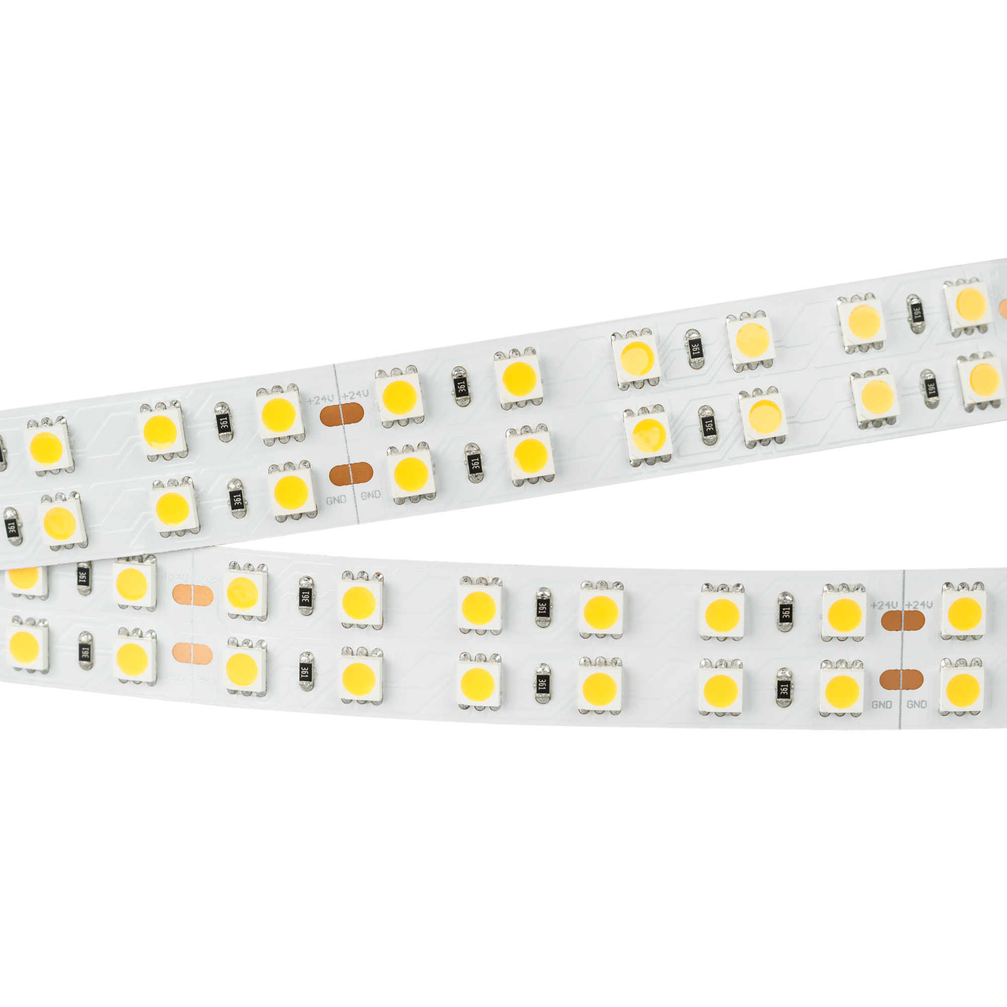 Arlight Светодиодная лента RT 2-5000 24V Warm2700 2x2 (5060, 720 LED, LUX) (34.4 Вт/м, IP20)