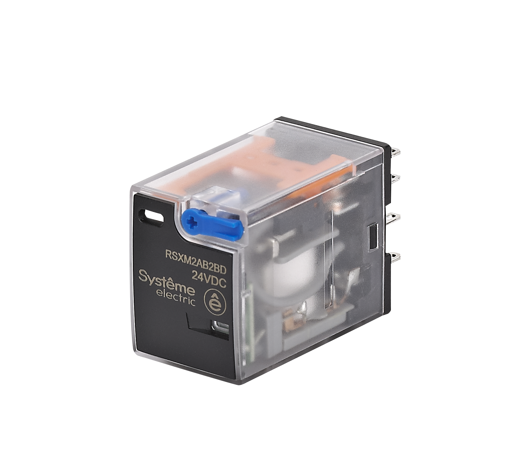 Systeme Electric Реле 12A 2CO 24VDC тест кнопка LED